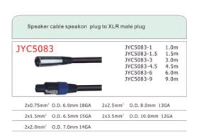 Black or Custom Speaker Cables