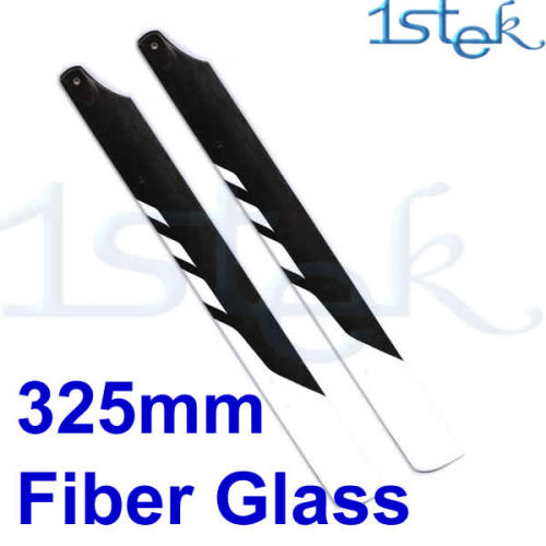 325mm Fiber Glass Main Rotor Blade White&Black for Trex450v2 RC helicopter parts