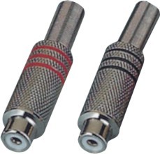 Nickel Plated Rca Audio Connector