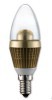 3W LED Candle Bulb with Nice Fin Heat Sink, and 50,000 Hours Lifespan