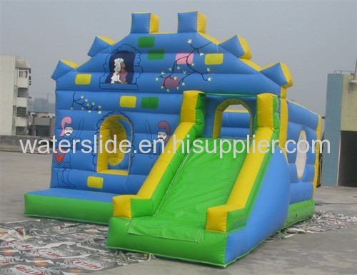 printig cartoons bouncy castle slide+blower+repair kit