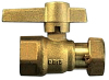 Brass lockable ball valve