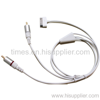 AV TV RCA USB Video Cable for iPhone 3G