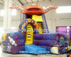 new design combo/bouncy castle slide