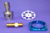 Color zinc plated machined parts Stainless steel turned parts