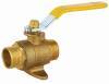 Brass gas ball valve