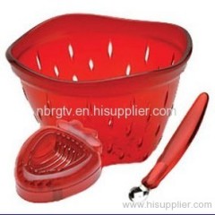 strawberries slicer with bowl set