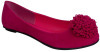 Flowered Sude Flat Shoe