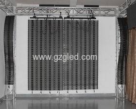 LED flexible full color curtain displays
