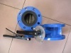Stainless steel AISI 304 din flange butterfly valve