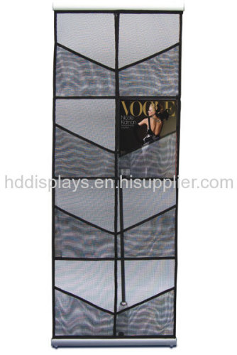 Double Nylon Mesh Literature Brochure Holder Display Stand