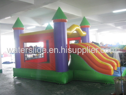 Colored commercial bounce house combo inflatable