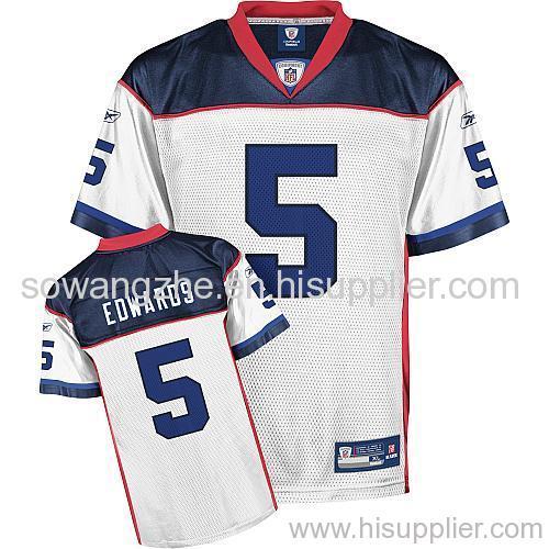 Buffalo Bills 5 Trent Edwards White NFL Jersey