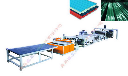 PVC wave plate production line