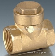 Brass horizontal check valve