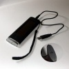 USB charging solar powered flashlight
