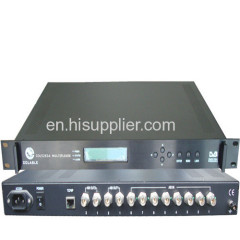 ts Multiplexer 8 in 2 out,dtv headend