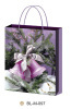 Christmas gift paper bags with colorful designs