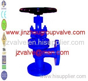 DIN 3356 F32 OS&Y flanged angle globe valve
