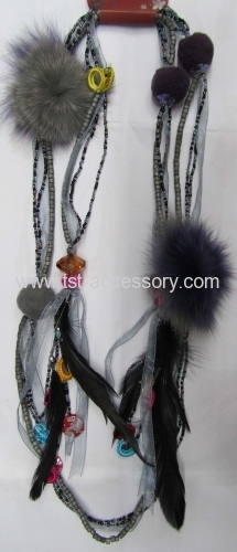 Black Feather Necklace