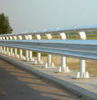 Two-wave plastic sprayed guardrail