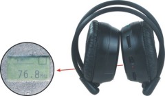 C-2008s educational wireless headphone/education headphone with fm radio,LCD display