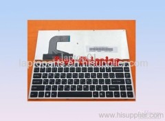 New Keyboard Russian Silver Frame Black for sony VPC-S Series