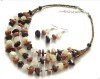 Mixed color nature stone necklace