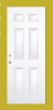 4panel steel door fan lite clean glass door