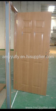PVC laminated steel door