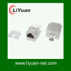 Dual IDC 180 degree STP Cat6 jack connectors