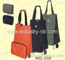 Pure Color Wheeled Bag