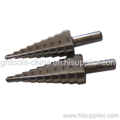 HSS straight flute step drill bit