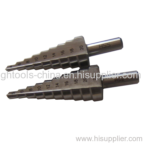 HSS straight flute step drill bit