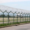 Barbed wire mesh fence