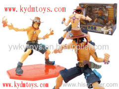 MOQ(USD300) 18cm model toys Ace of One Piece pvc figurine (pc)