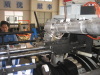 PE steel strip winding pipe production line