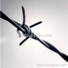 Electro galvanized barbed wire
