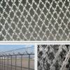 Galvanized barbed wire mesh
