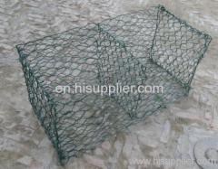 Colored hexagonal gabion box