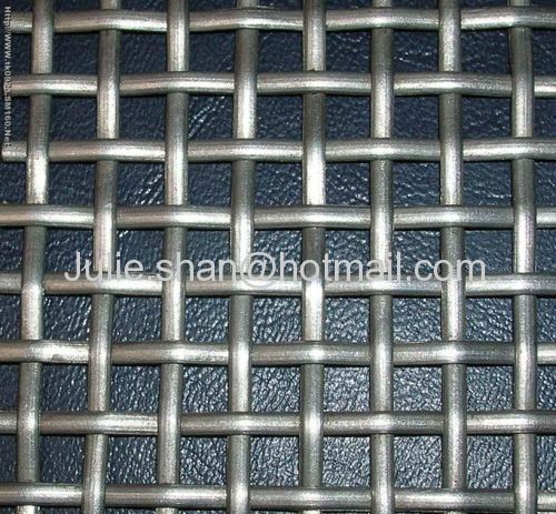 Galvanized crimped wire mesh