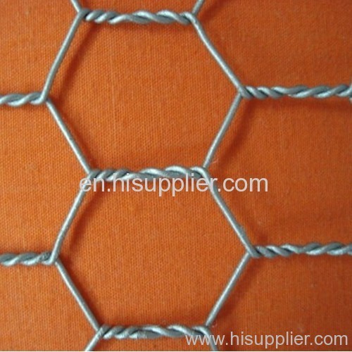 Hot dip galvanized hexagonal wire mesh