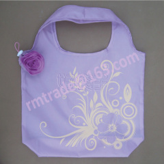 foldable rose bag, eco rose bag, rose bag, rose shopping bag,reusable bag,promotional bag