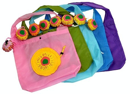 sunflower bag, rose bag, foldable shopping bag,foldable bag,ecological ...