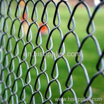 Electro galvanized chain link fence