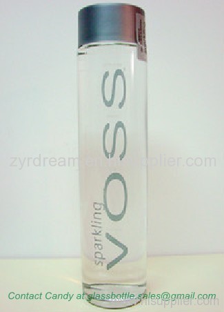 375ml VOSS Water Glass Bottle With Cap