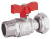 Brass Nickle Plated Ball Valve With Union