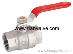 Brass Nickle Plated Ball Valve