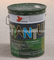 Cold solvent road marking paint