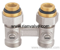 Brass Nickle Plated Heating Ball Valve